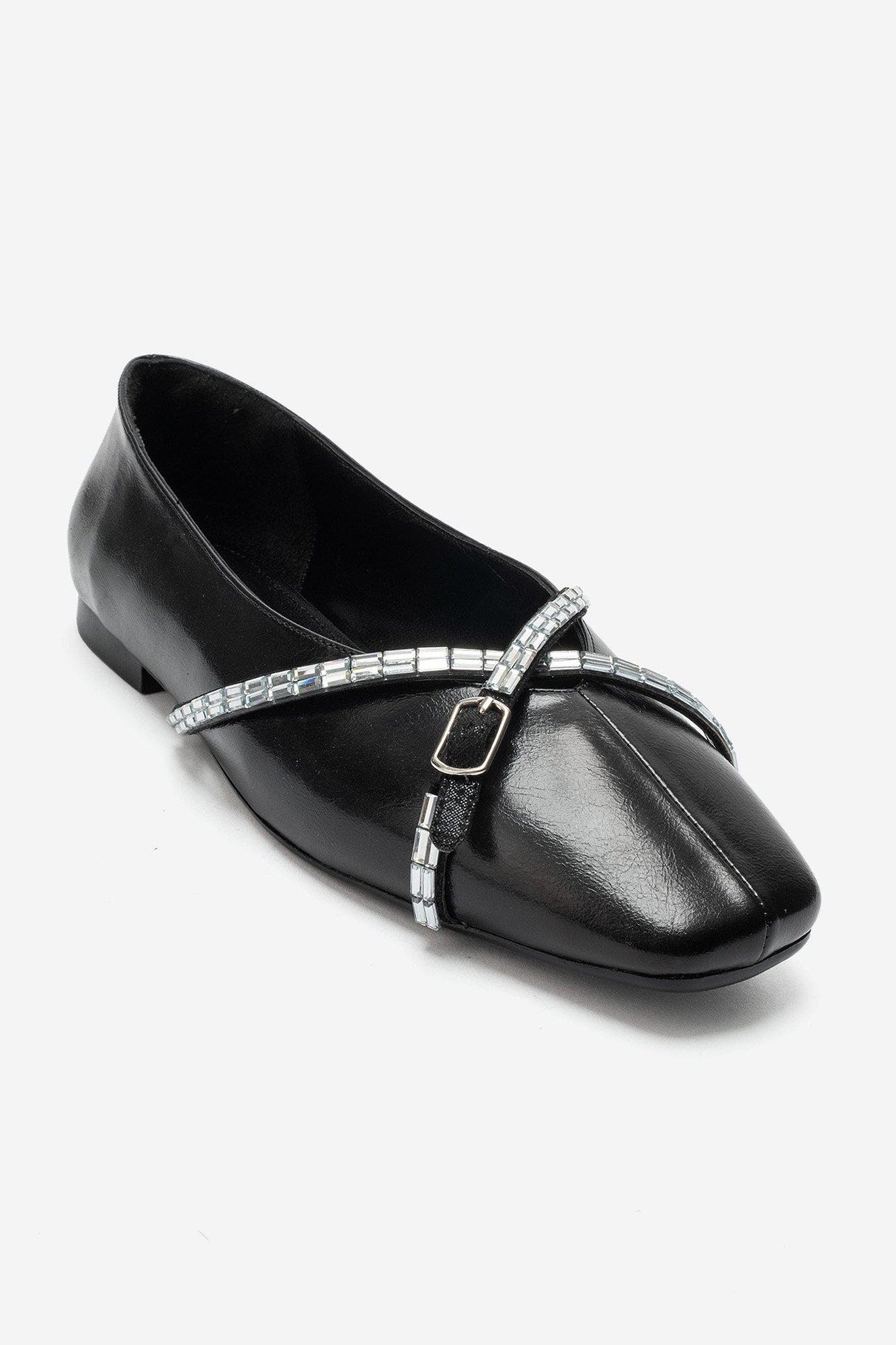 Spaes Ballet Flat, Main, color, Black