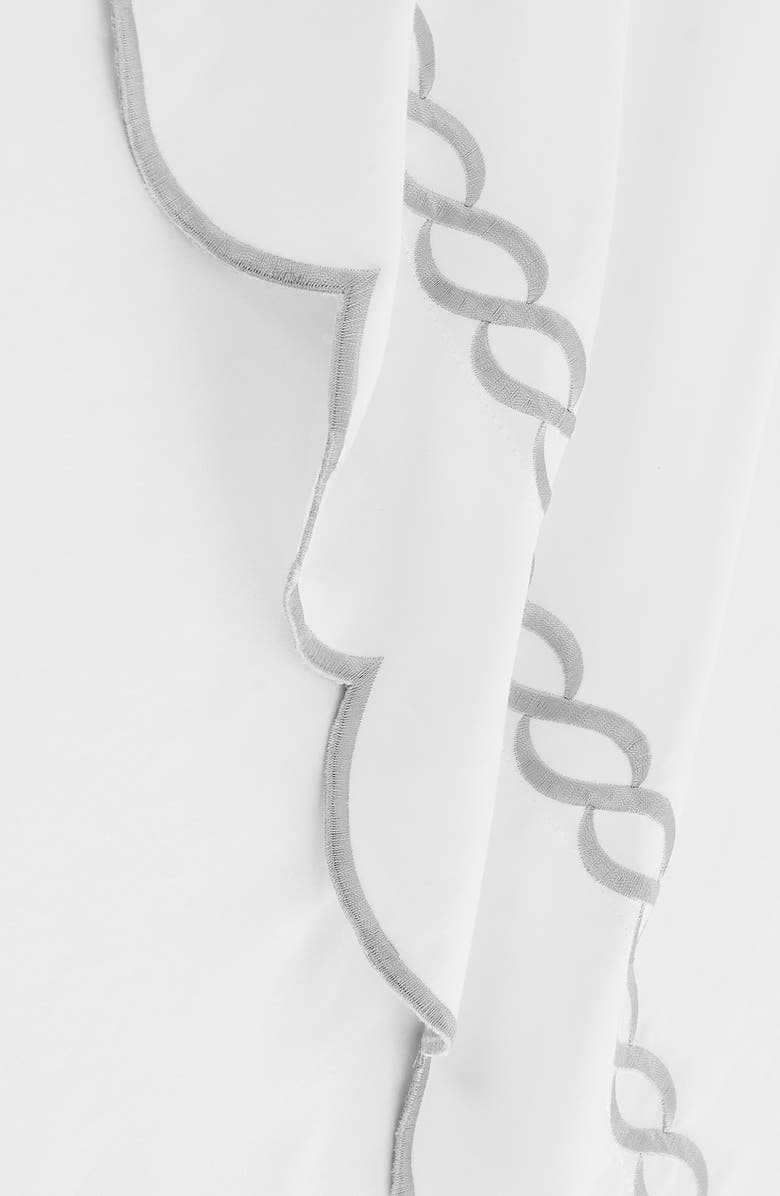 MELANGE HOME Scallop Rope 600 Thread Count Sheet Set, Alternate, color, Grey