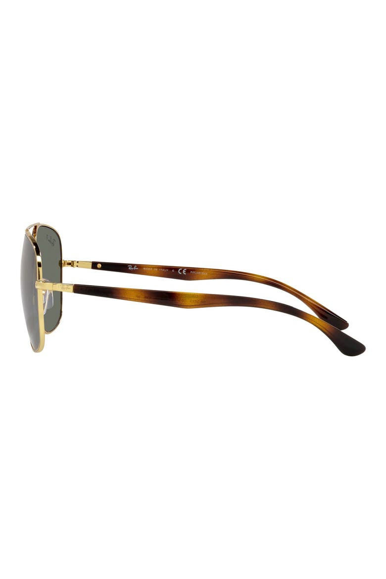 56mm Polarized Square Sunglasses, Alternate, color, ARISTA/ POLAR GREEN