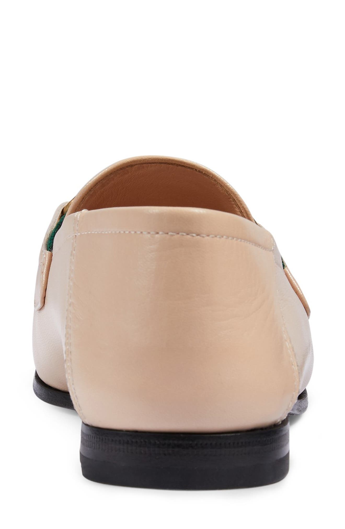 Brixton Horsebit & Web Convertible Loafer, Alternate, color, SKIN ROSE/ GREEN/ RED