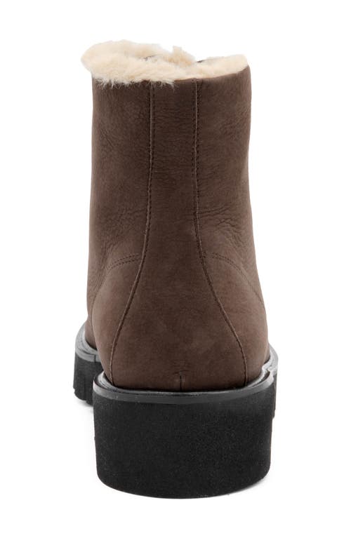 Amalfi By Rangoni Rivoli Faux Shearling Bootie In Brown