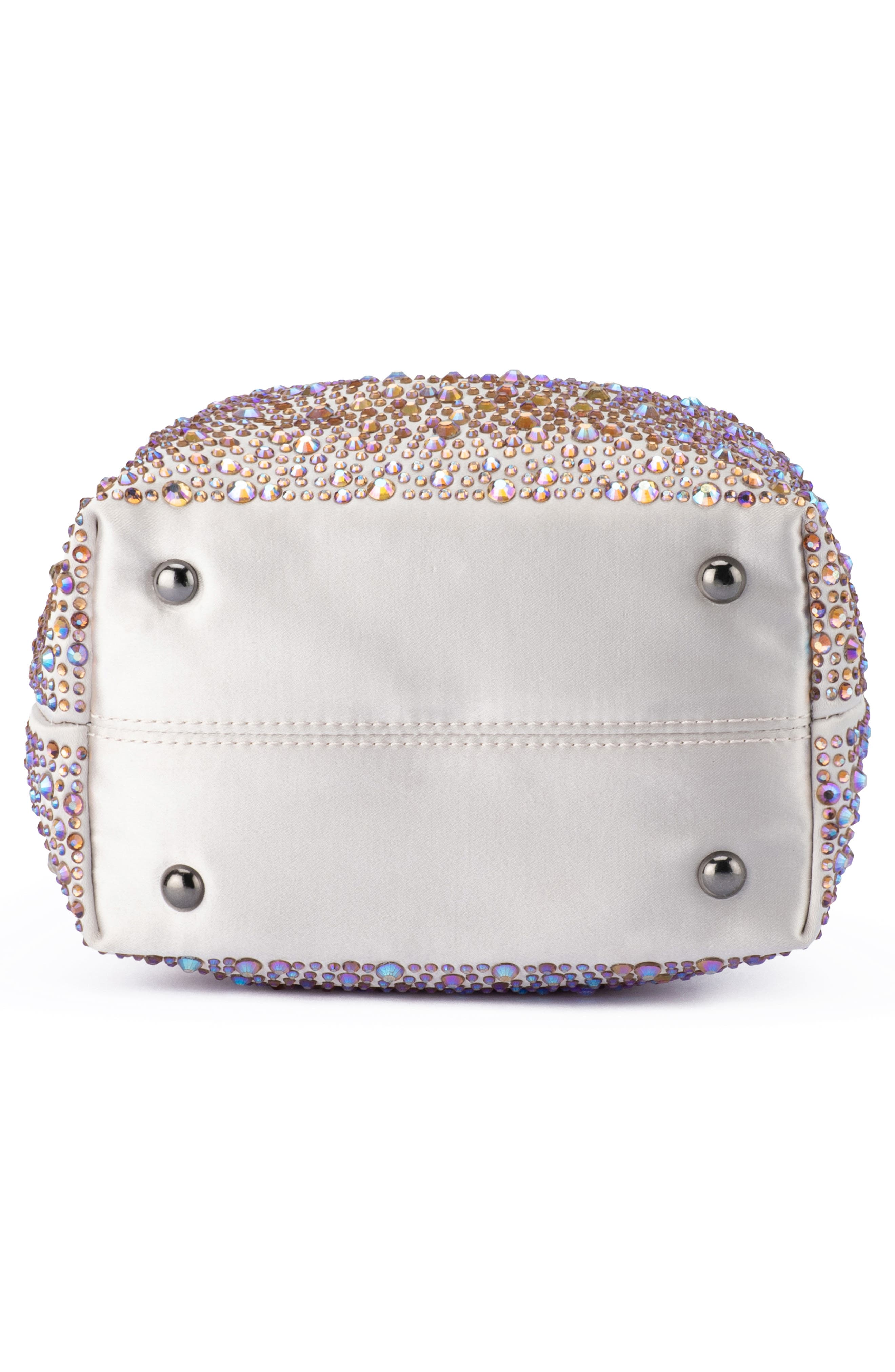 Olga Berg Mika Crystal Drawstring Top Handle Bag, Alternate, color, Pastel