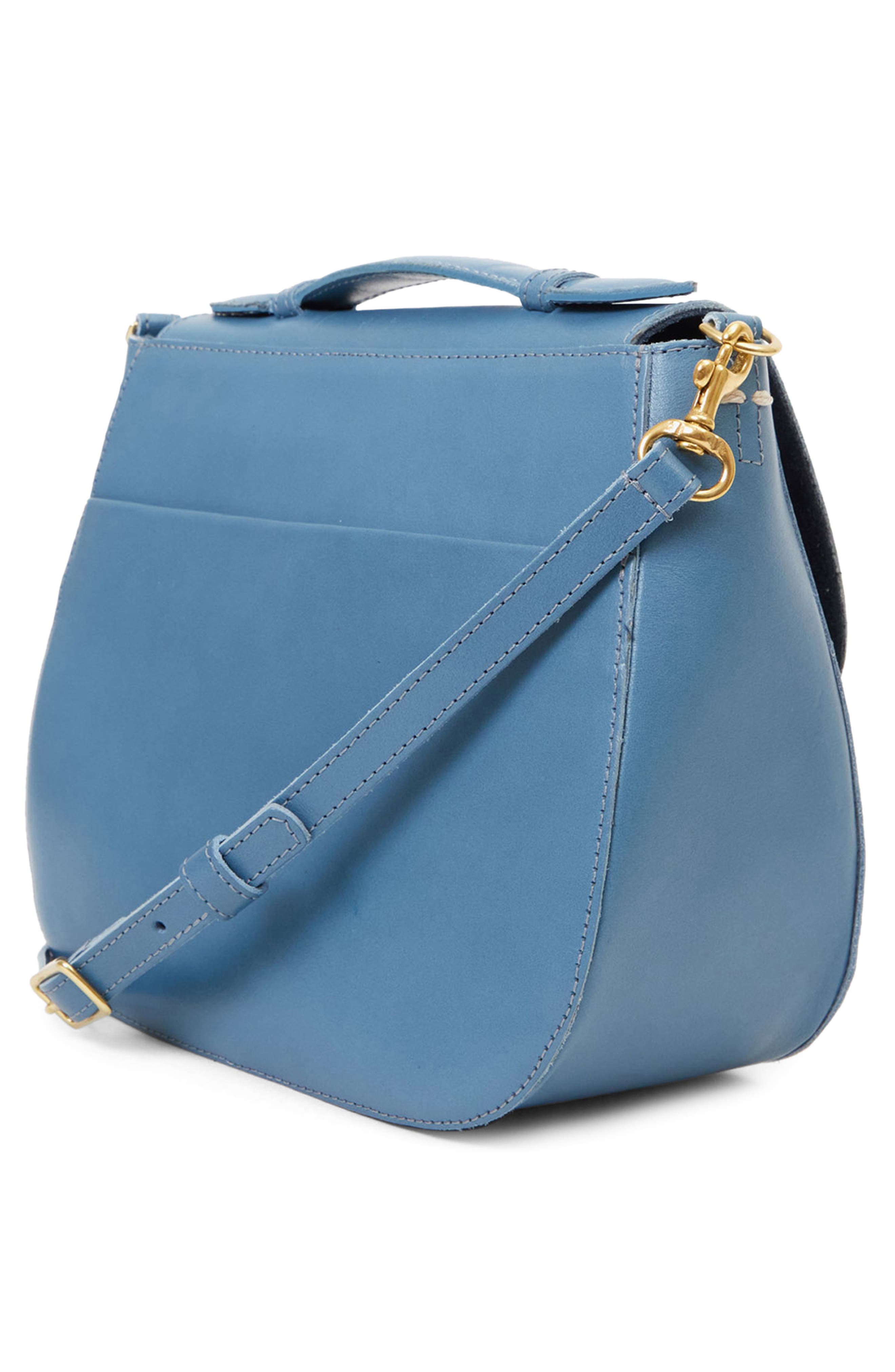 Clare V. Louis Leather Crossbody Bag, Alternate, color, 