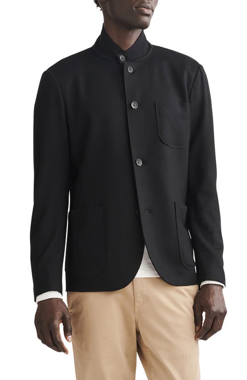 Rag & Bone Prospect Japanese Wool Cardigan In Black