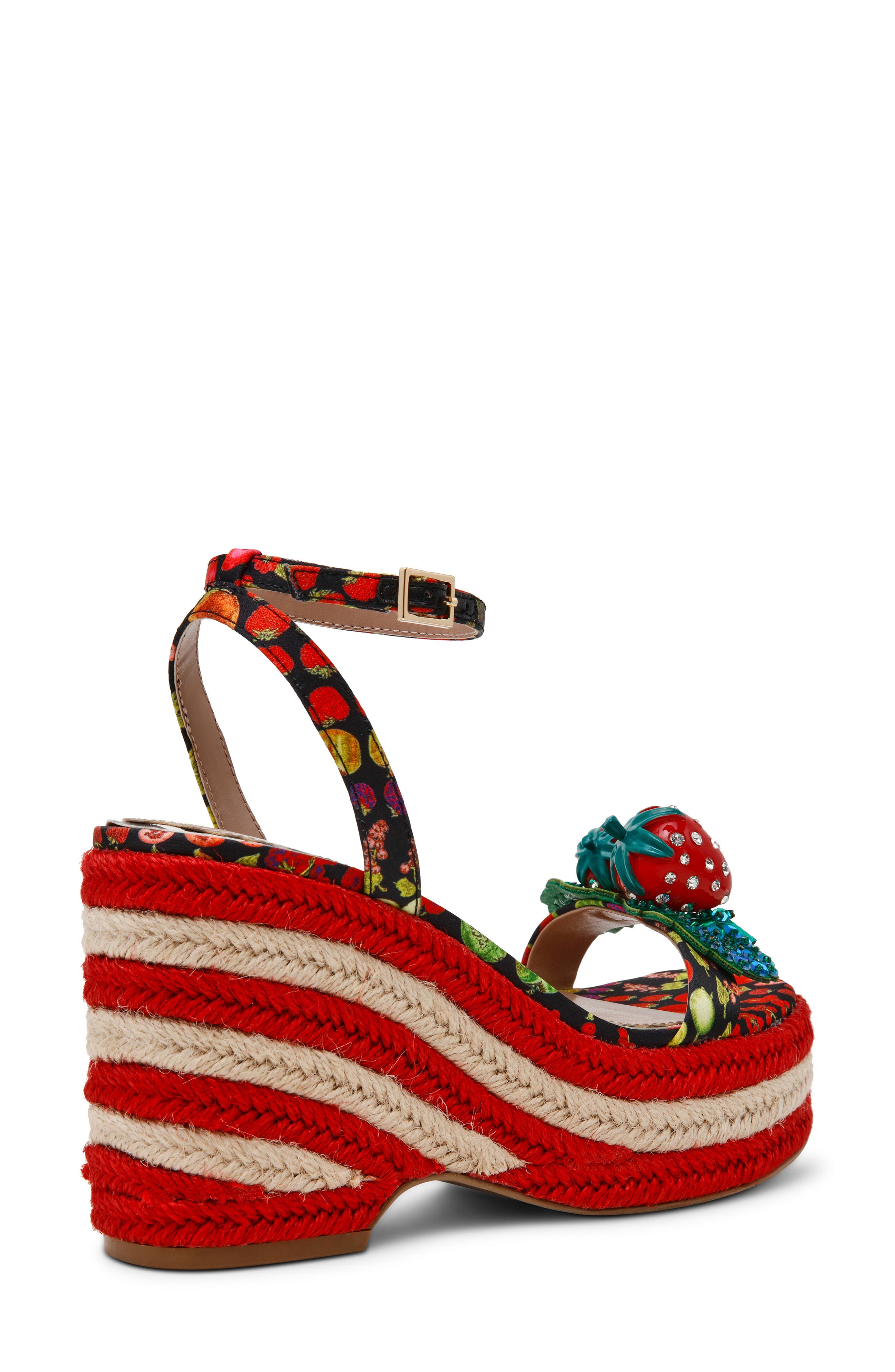 Betsey Johnson Bobbie Platform Wedge Sandal, Alternate, color, 