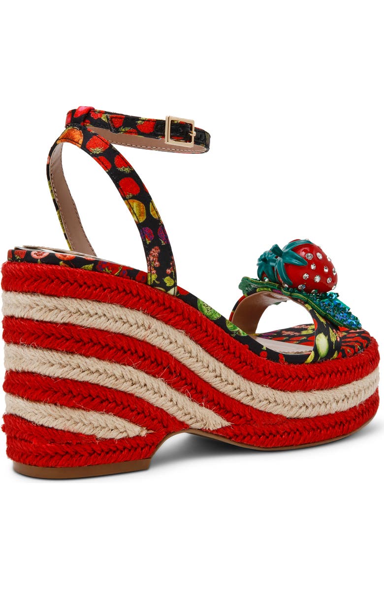 Betsey Johnson Bobbie Platform Wedge Sandal, Alternate, color,