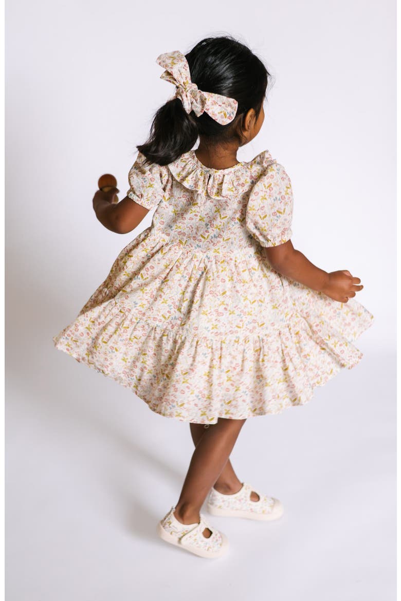 Kids' Floral Tiered Organic Cotton Dress, Alternate, color, FLORET