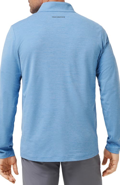 Travismathew Heater Pro Quarter Zip Pullover In Blue