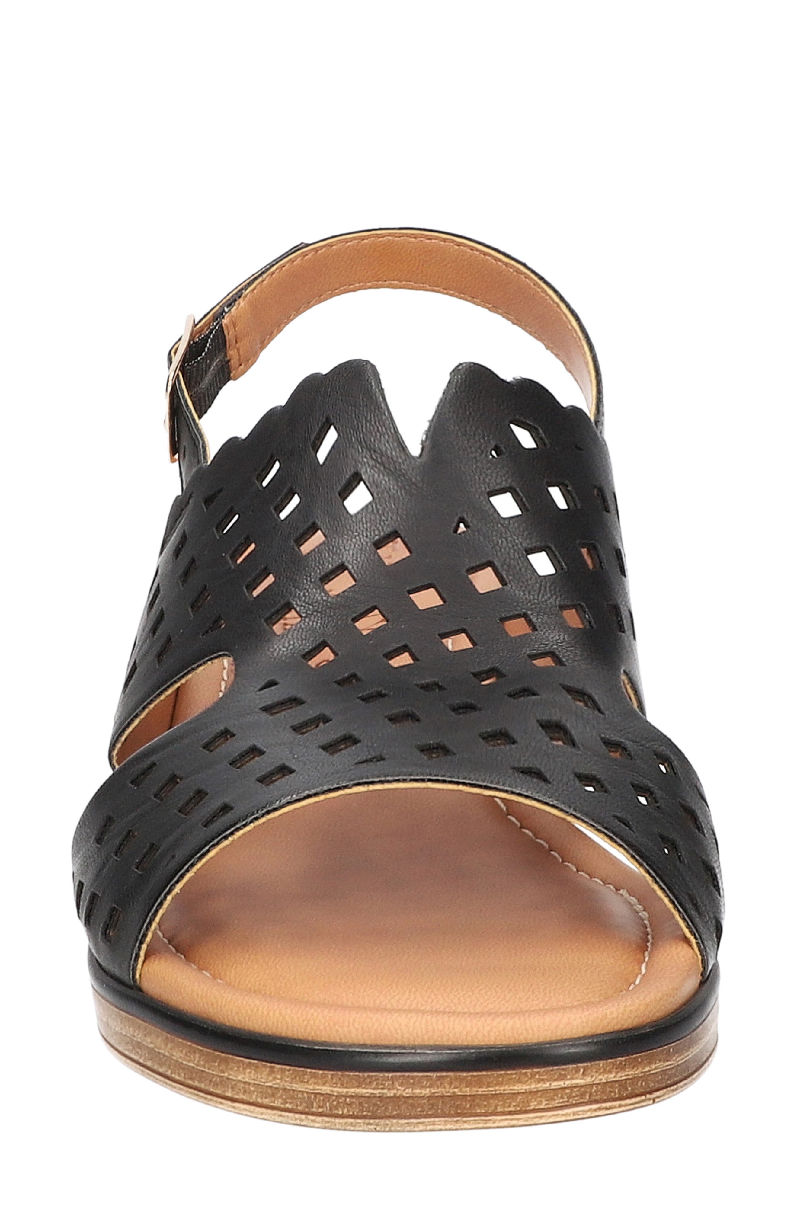 EASY STREET Martella Slingback Wedge Sandal, Alternate, color, Black