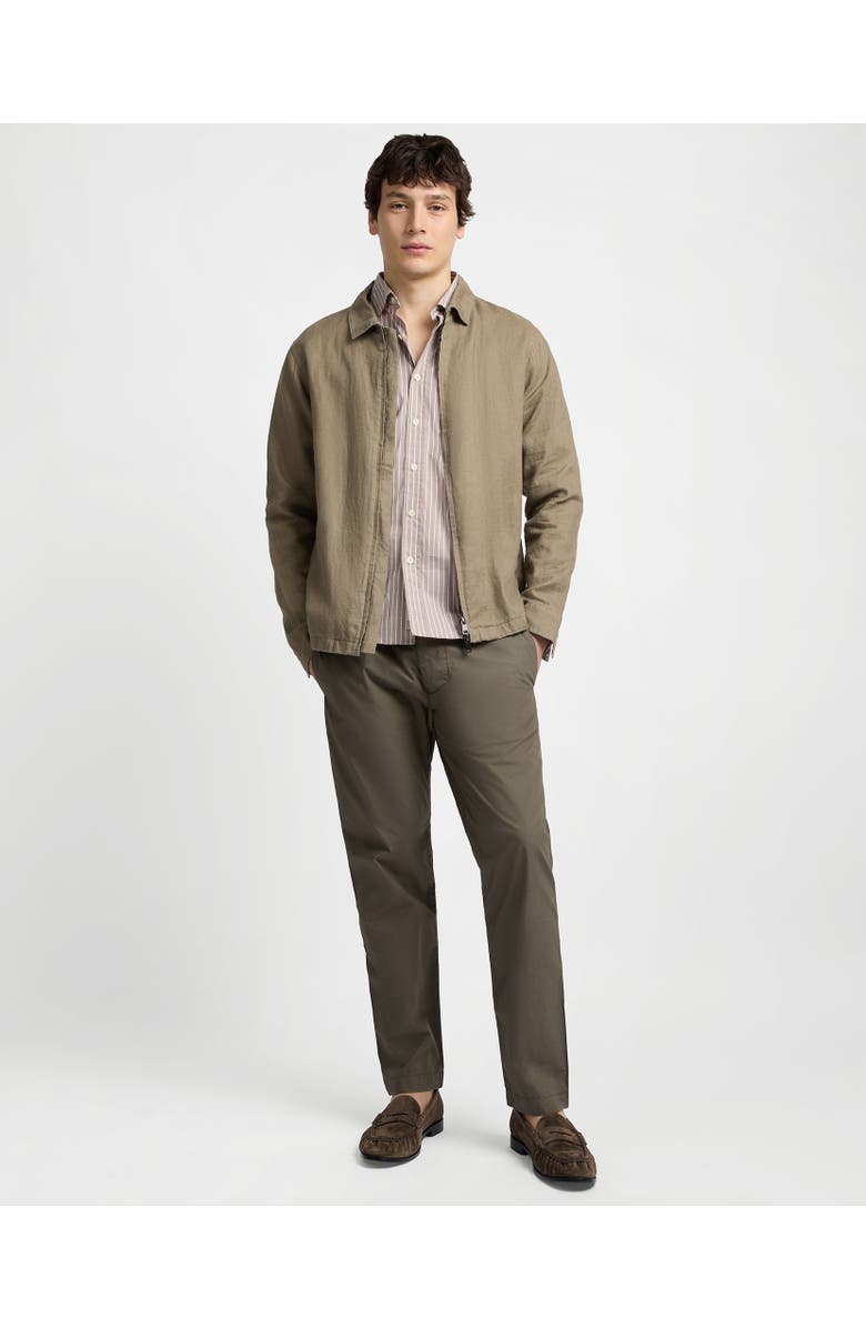 Onia Linen Everyday Jacket, Alternate, color, Coffee