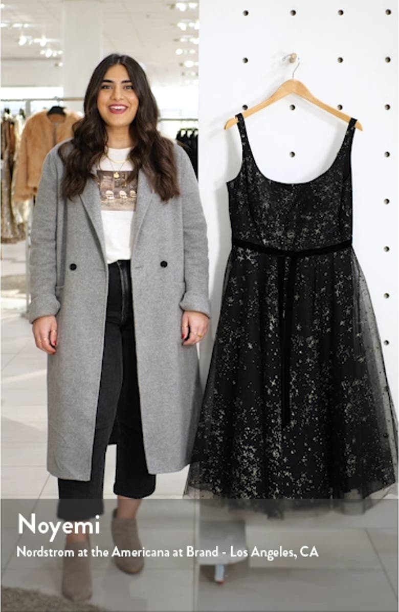 Glitter Star Tulle Cocktail Dress, sales video thumbnail