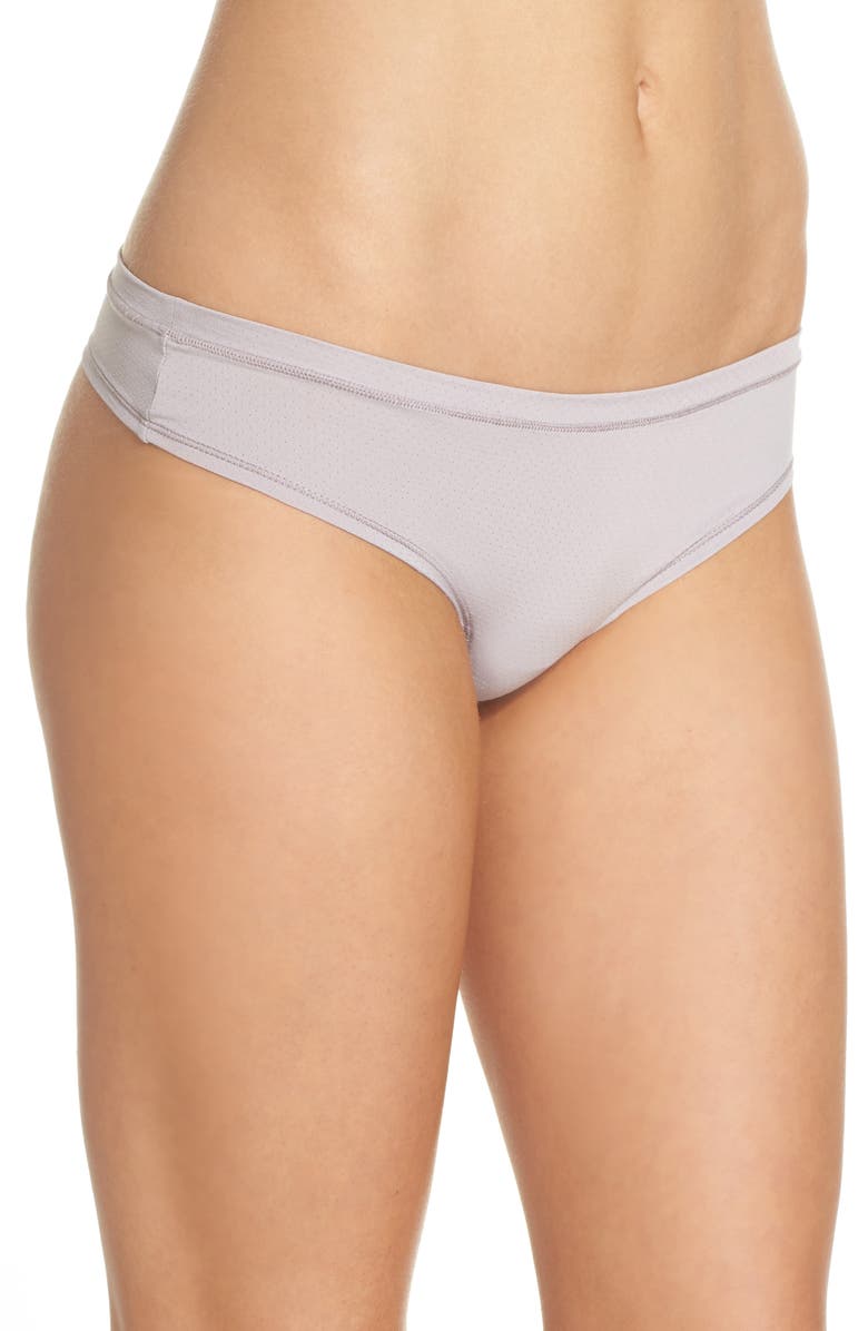 Zella Body Perforated Active Thong, Alternate, color,