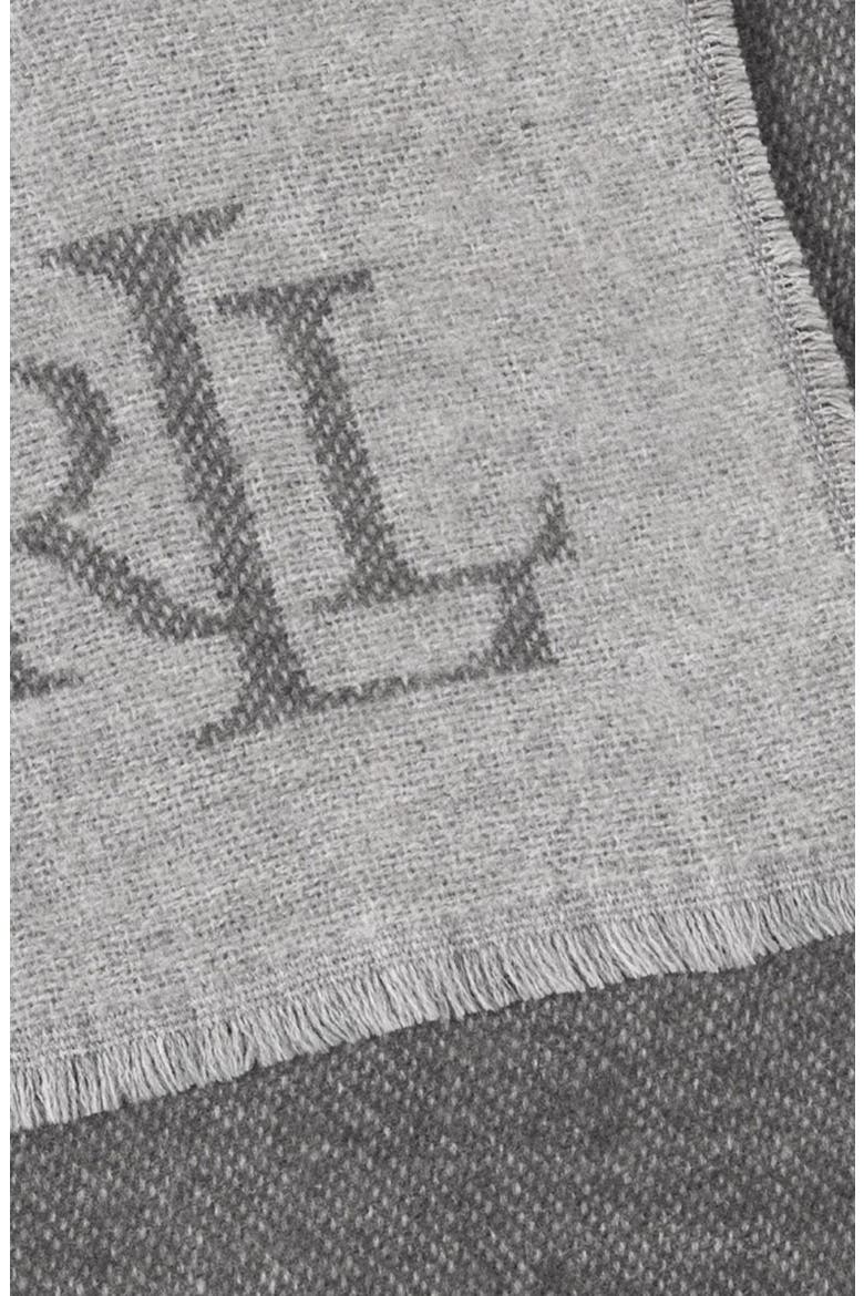 Equestrian Jacquard Wrap, Alternate, color, CHARCOAL/ GREY