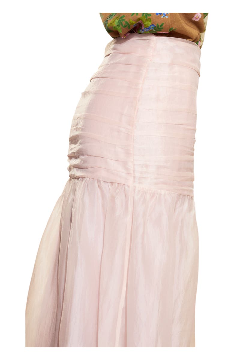 Cynthia Rowley Serafina Silk Skirt, Alternate, color, Ballet Pink