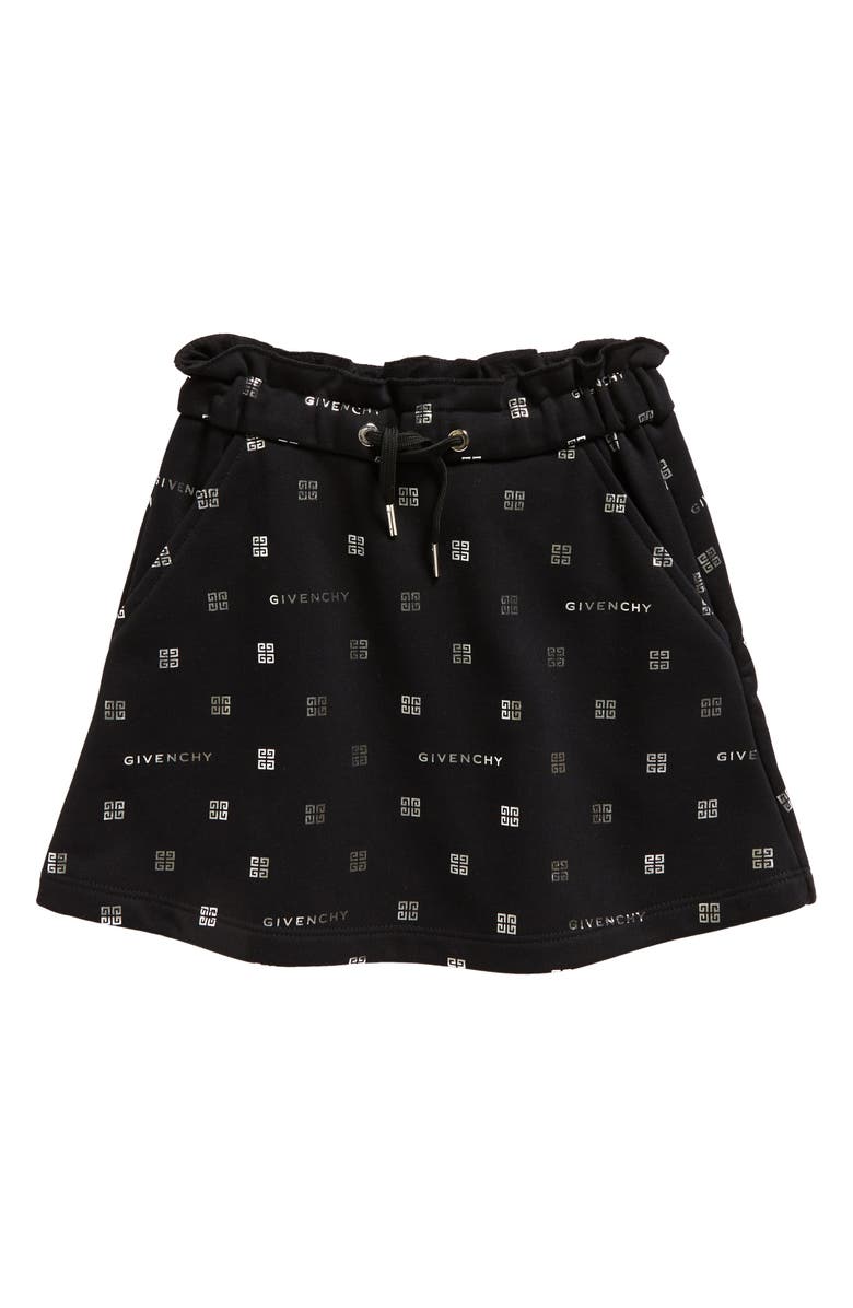 GIVENCHY KIDS Kids' 4G logo Print Skirt, Main, color, 