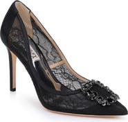 BADGLEY MISCHKA Badgley Mischka Collection Cher Crystal Embellished Pump