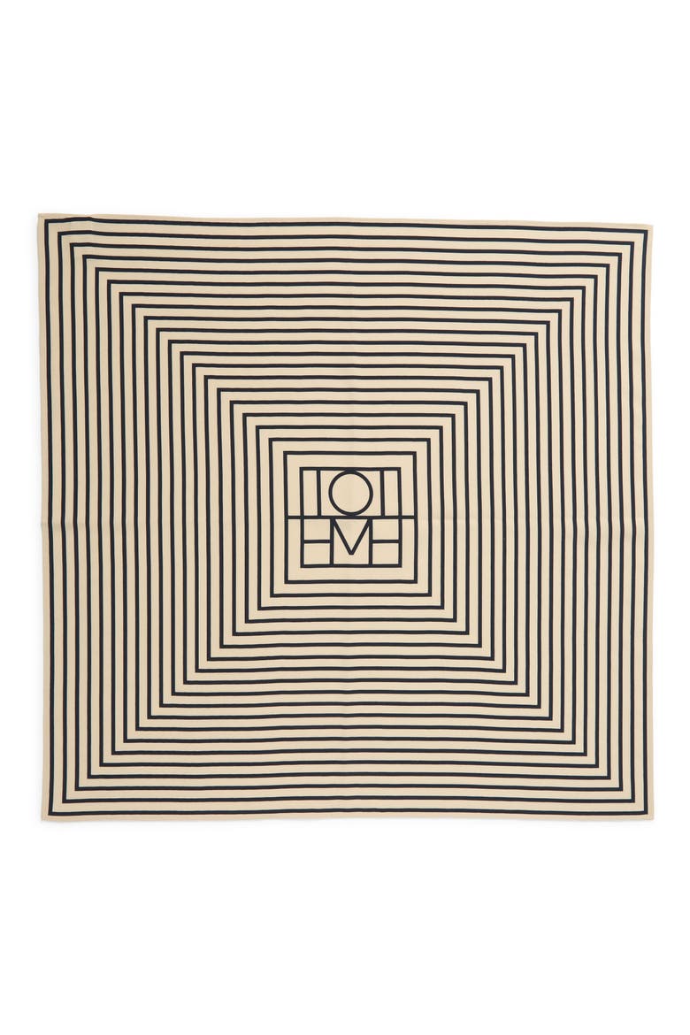 Signature Logo Square Silk Scarf, Main, color, MONOGRAM PRINT