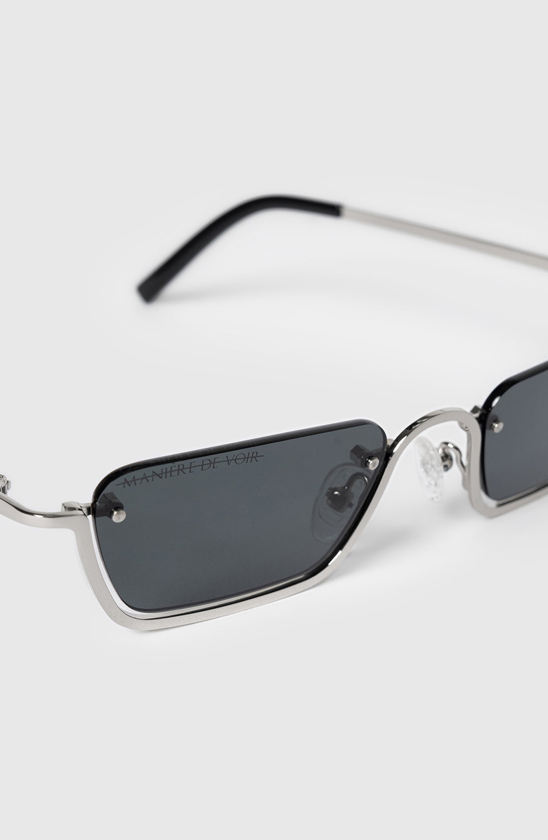 Manière De Voir Kai Rectangular Frameless Sunglasses, Alternate, color,