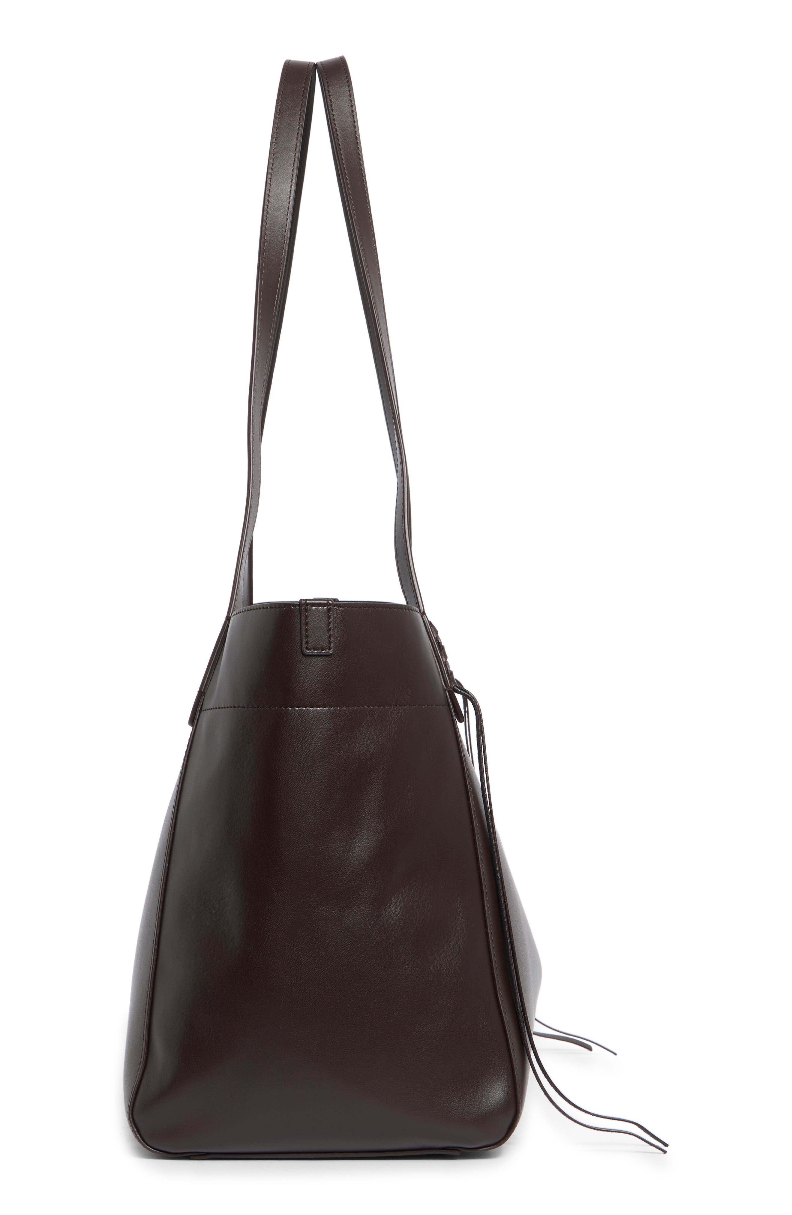 Hellen Oversized Leather Tote, Alternate, color, CACAO