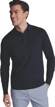 Charles Tyrwhitt Merino Polo Long Sleeve Sweater