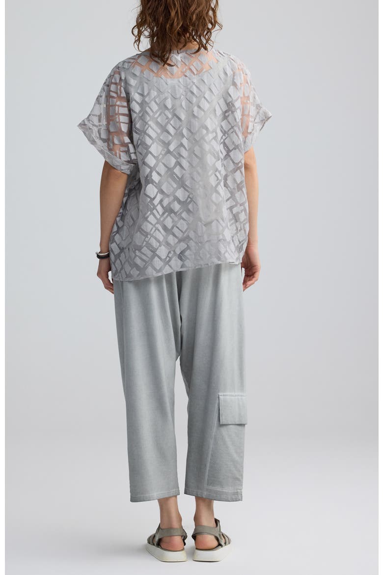 Solenne Layered Hybrid Top, Alternate, color, Ash Grey