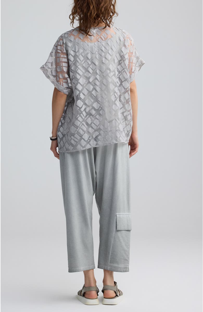 LUUKAA Solenne Layered Hybrid Top, Alternate, color, Ash Grey
