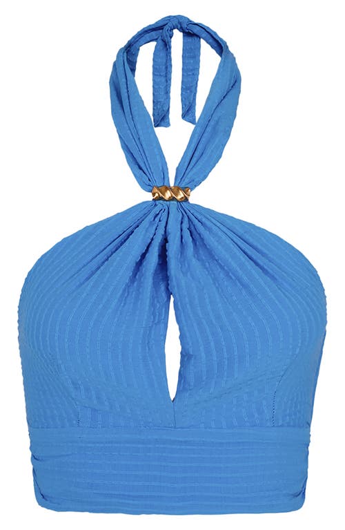Vix Paula Hermanny Lily Cotton Seersucker Cover-up Top