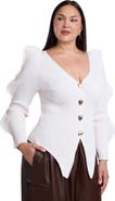 ELOQUII Rounded Sleeve Cardigan
