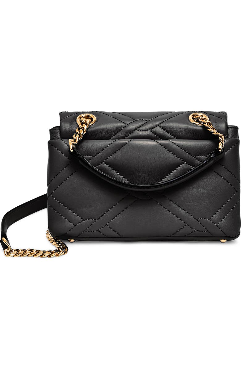 AIMEE Unity Box Quilted Leather Convertible Shoulder Bag, Alternate, color, Black