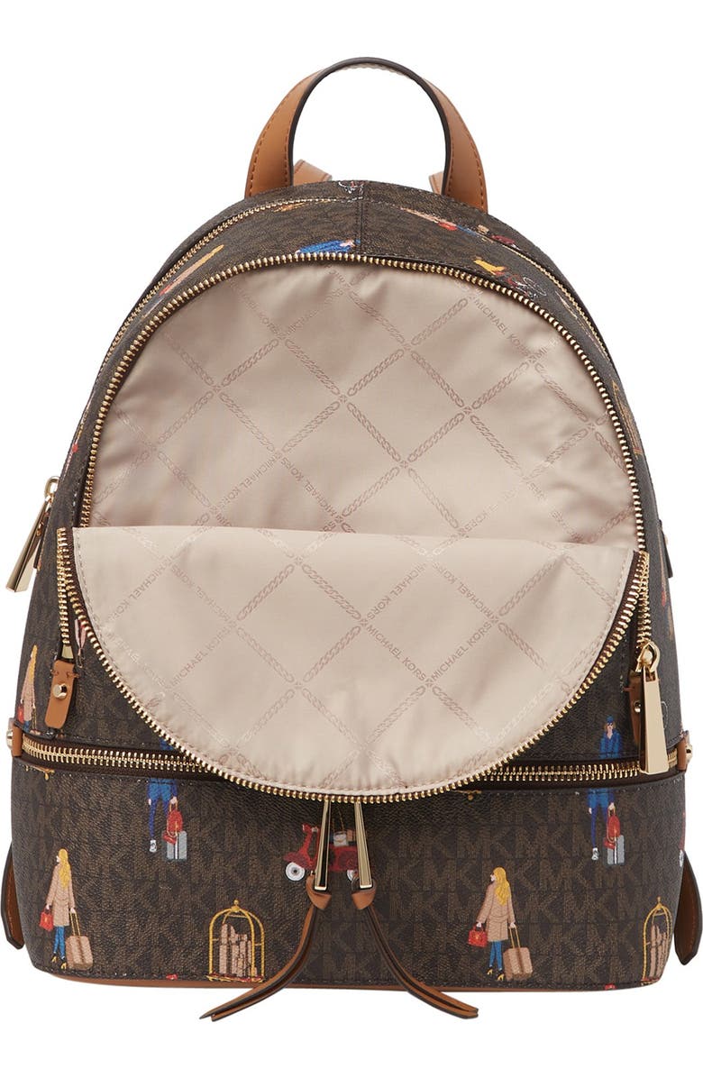 MICHAEL Michael Kors Rhea Logo Print Zip Medium Backpack | Nordstromrack