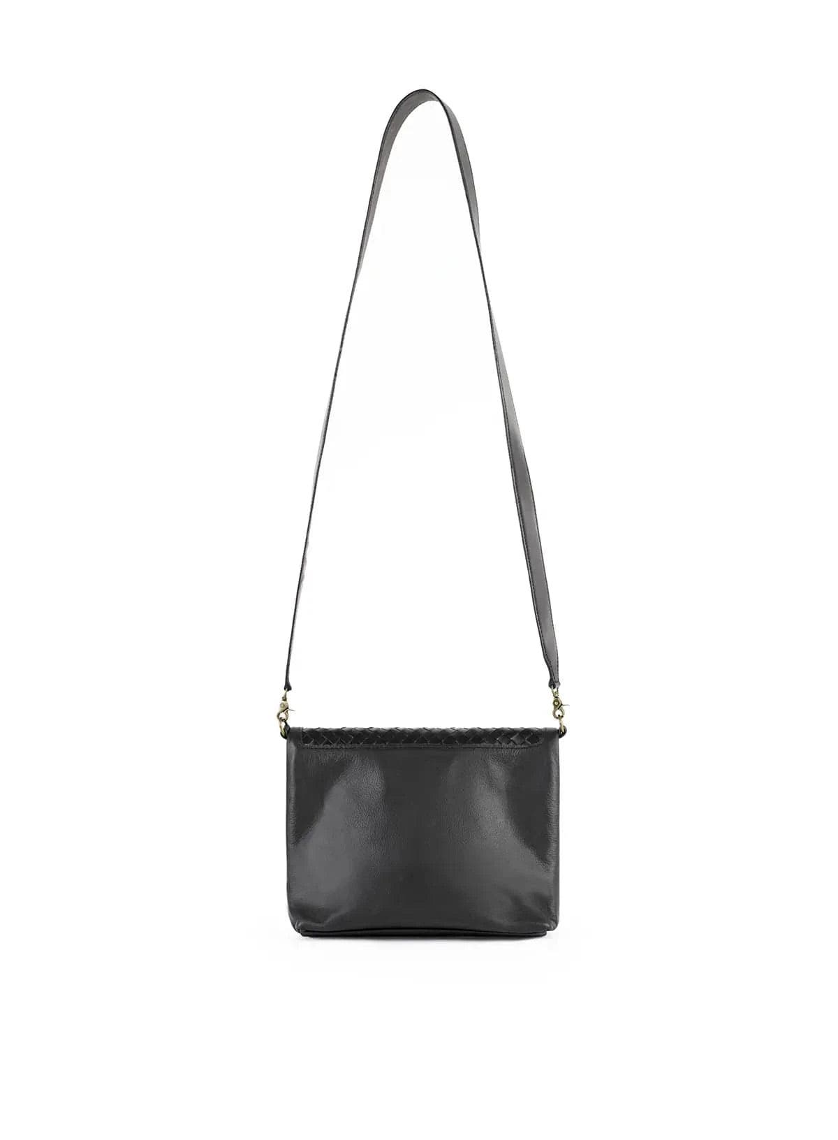 Deux Mains Fold Over Bag, Alternate, color, Black