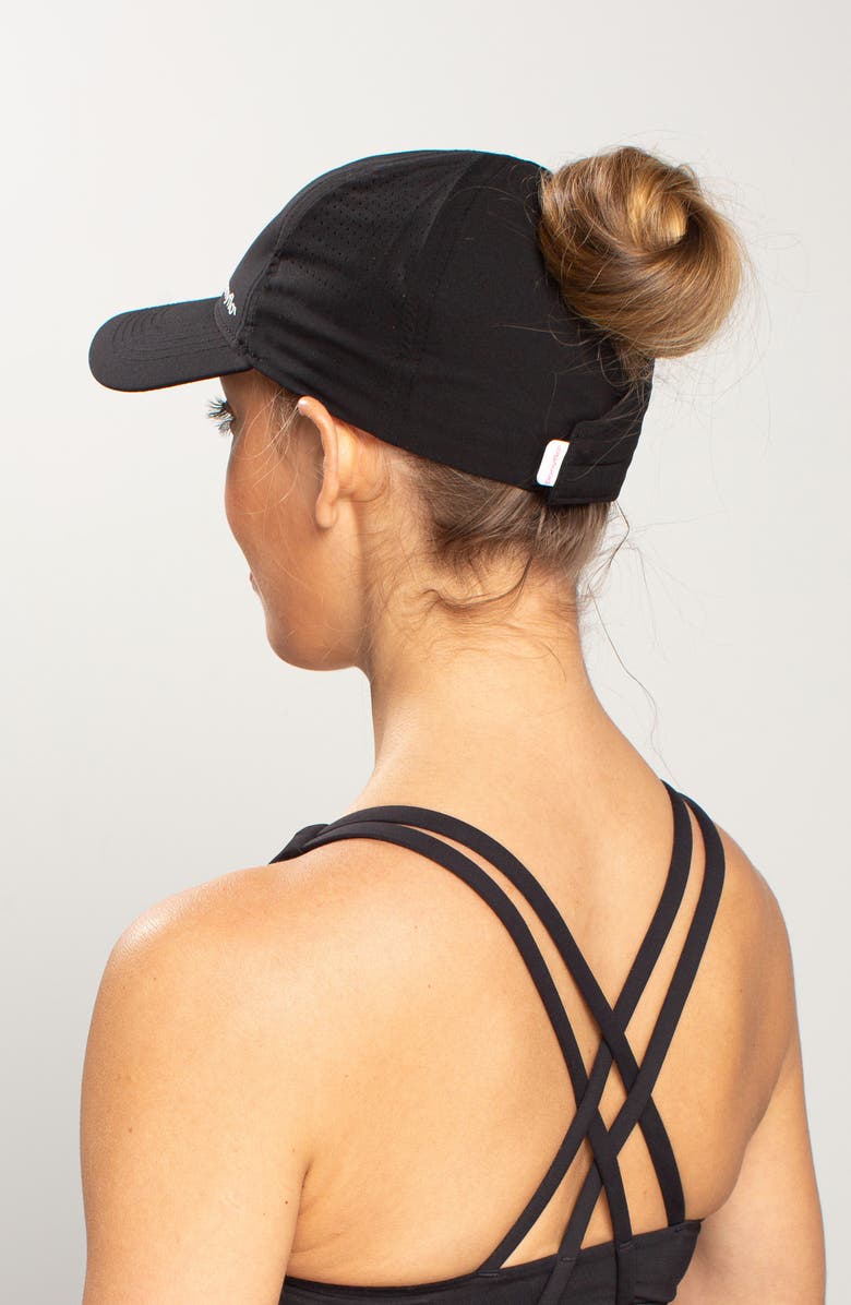 David & Young Ariana PONYFLO Stretch Cap, Alternate, color,