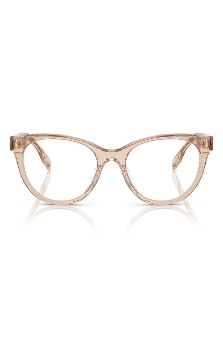 Tory Burch 52mm Phantos Optical Glasses, Main, color, Transparent