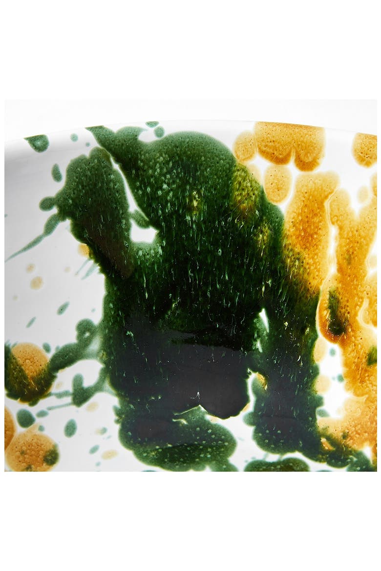 Serving Bowl, Alternate, color, MUSTARD/ GREEN