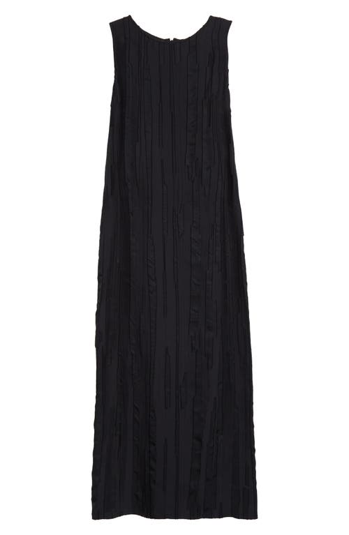 LOULOU DE SAISON LOULOU DE SAISON MINGA TEXTURED SILK & COTTON MIDI DRESS