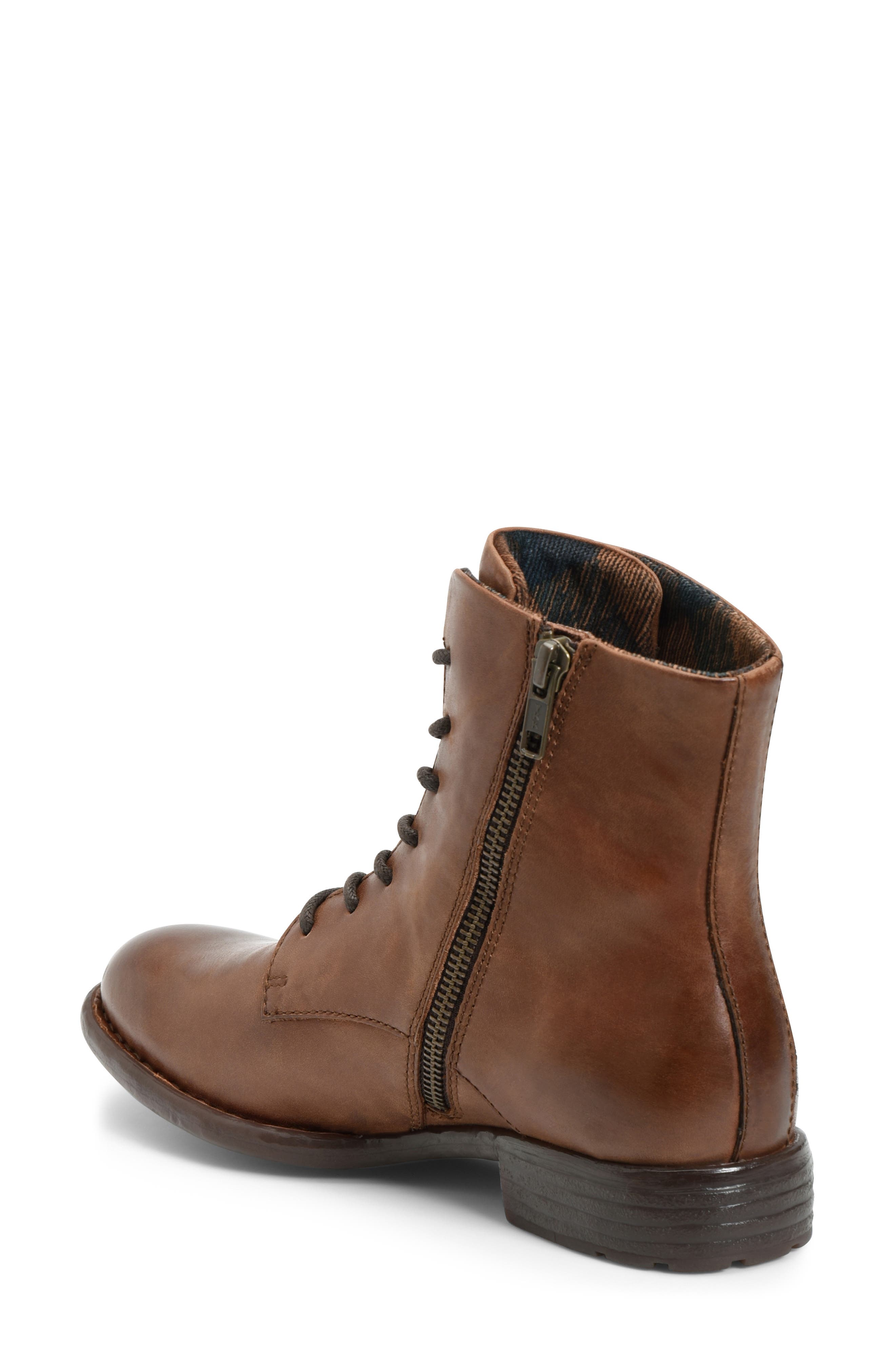 Tombeau Lace-Up Boot, Alternate, color, TAN LEATHER
