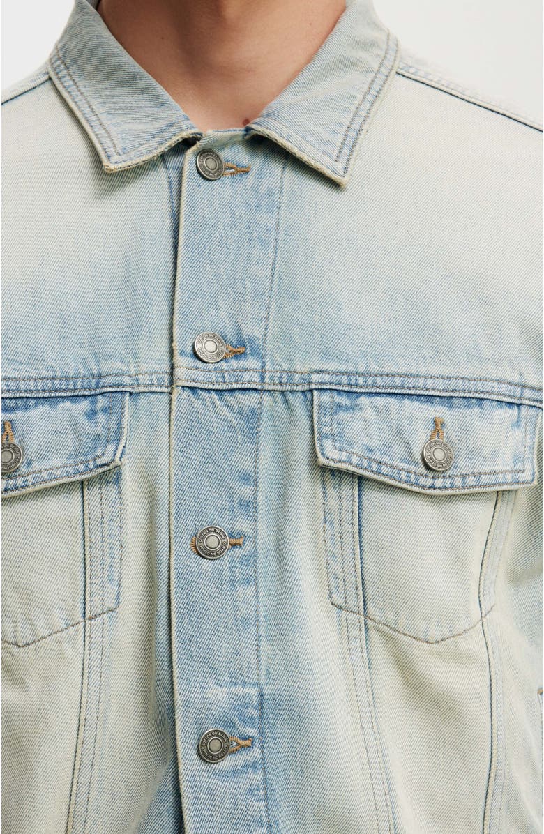 Cotton On Oversized Trucker Jacket, Alternate, color, Halen Blue