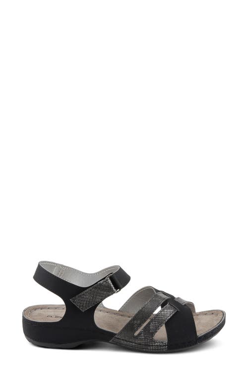 Flexus By Spring Step Alvina Sandal In Black Multi