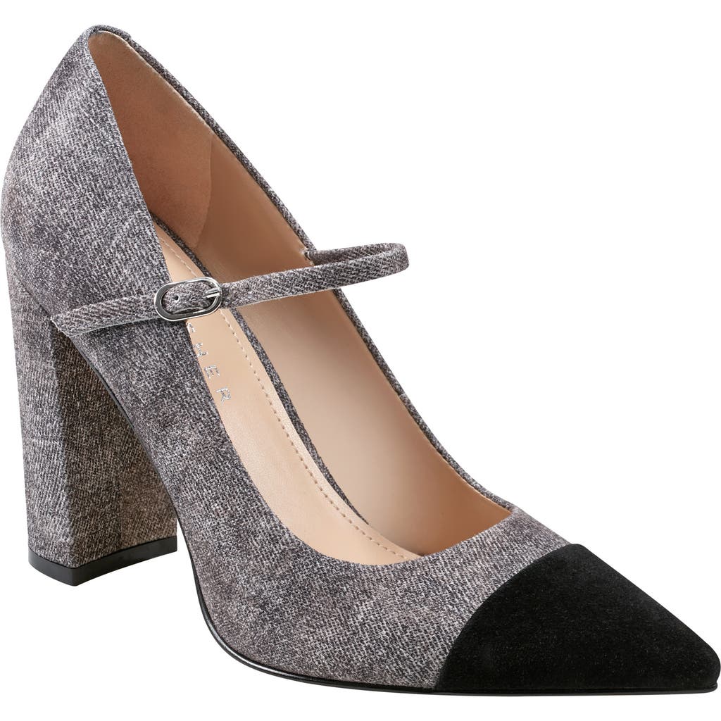 Marc Fisher Ltd Anellie Pointed Toe Pump In Grey Soft Flannel