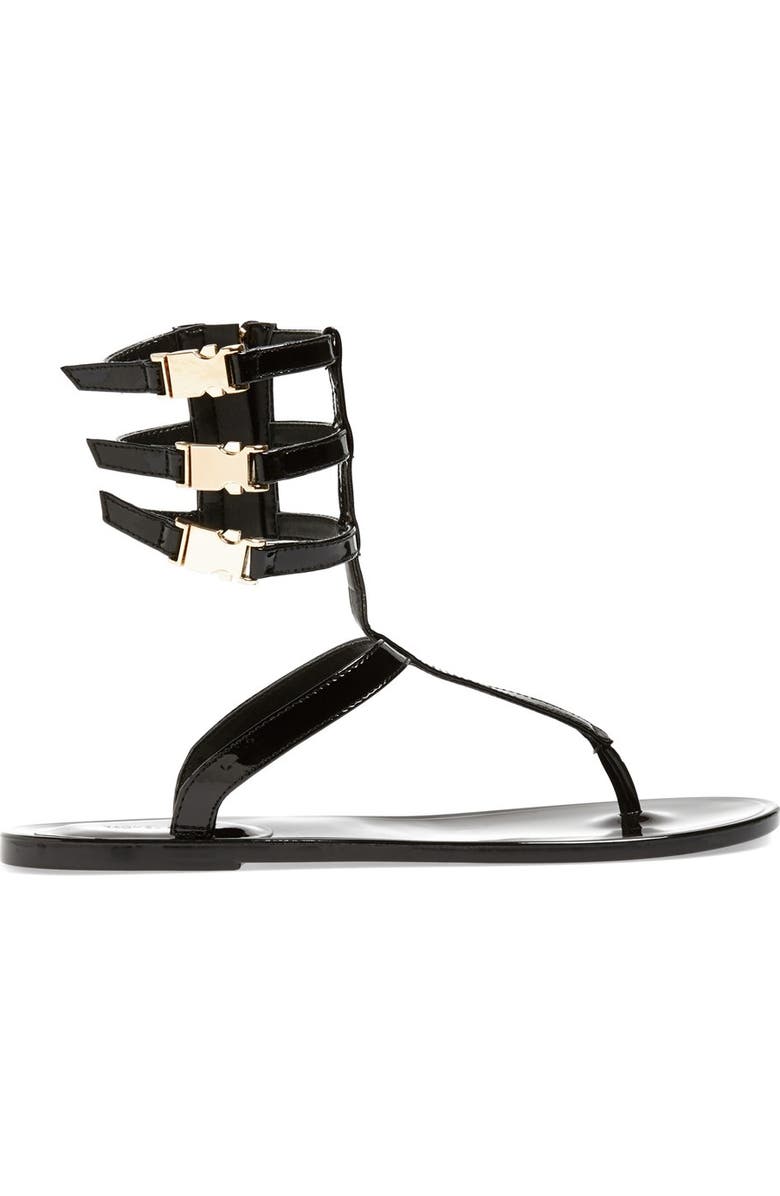 Rachel Zoe 'Cecille' Leather Ankle Strap Sandal, Alternate, color,