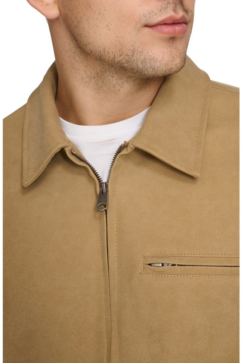 Faux Suede Utility Jacket, Alternate, color, TAN