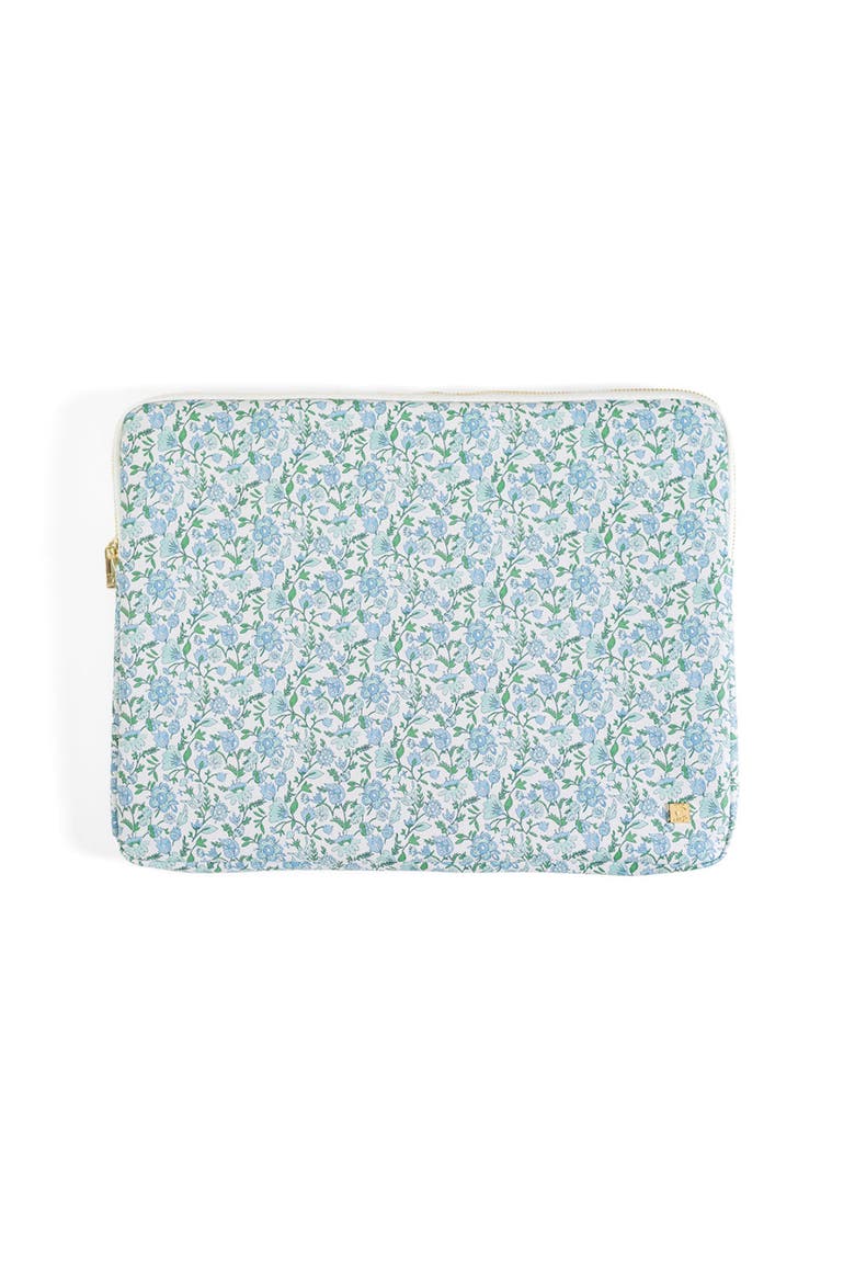 Hamptons Laptop Sleeve, Main, color, Blue