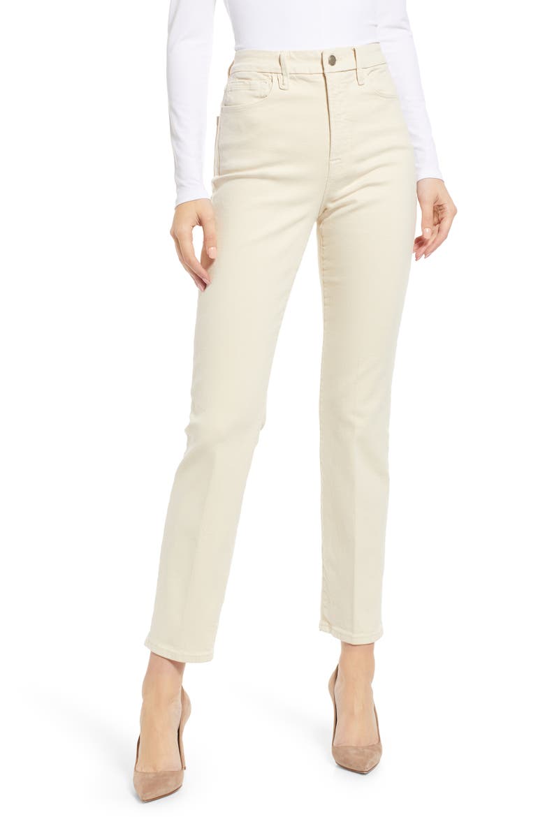 Good Classic Straight Leg Jeans, Main, color, BONE001