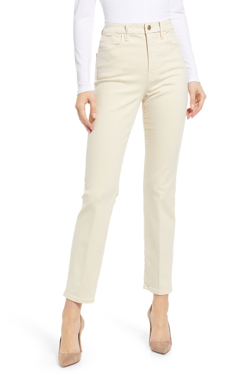Good American Good Classic Straight Leg Jeans, Main, color, 