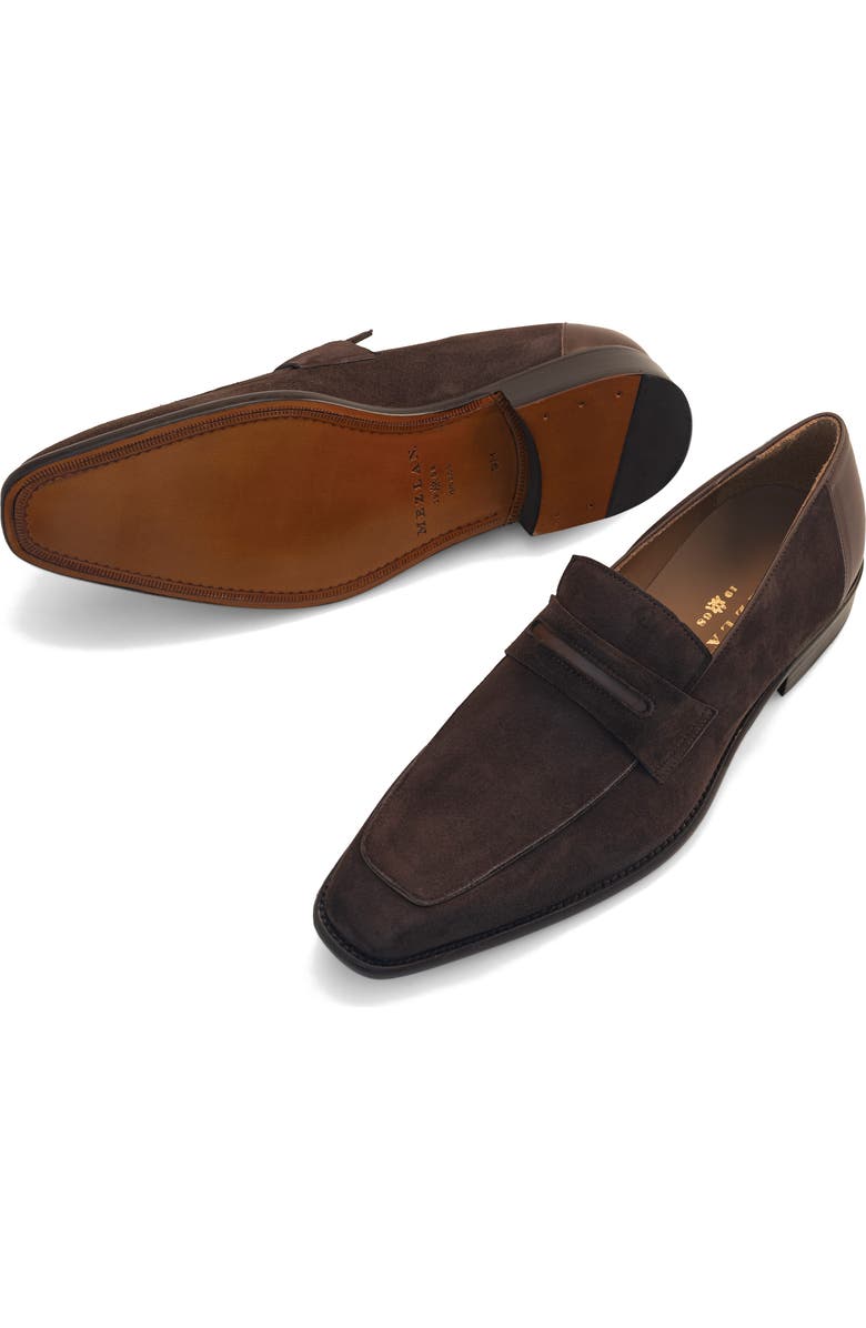 Mezlan Penny Loafer, Alternate, color, Brown