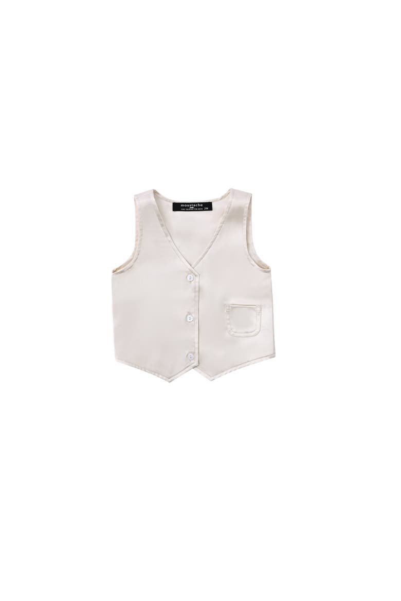 Ashford Satin Vest Formal Set, Alternate, color, Beige
