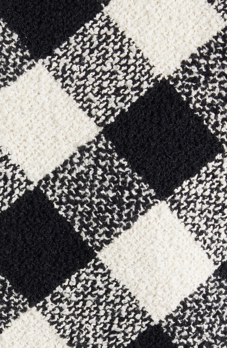 Balmain Gingham Tweed Minidress, Alternate, color, 