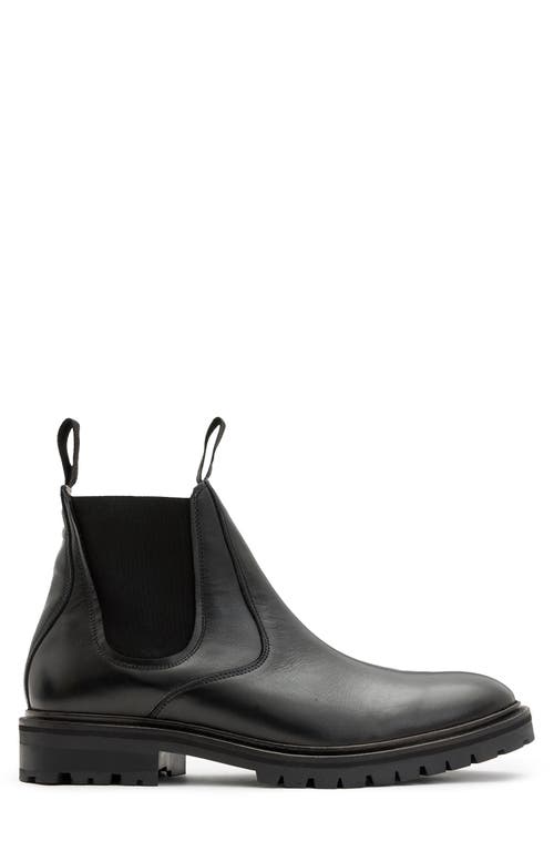 Allsaints Toby Lugged Chelsea Boot In Black