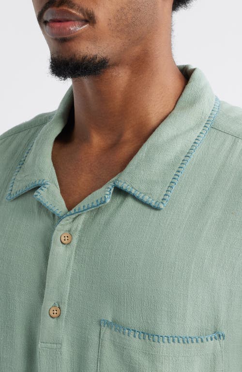 Standard Issue California Blanket Stitch Oversize Polo