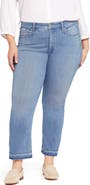 NYDJ Marilyn High Waist Release Hem Ankle Straight Leg Jeans
